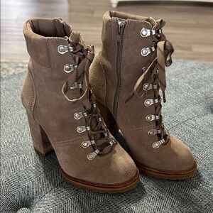 Stylish Lace-Up Suede Boots for Women